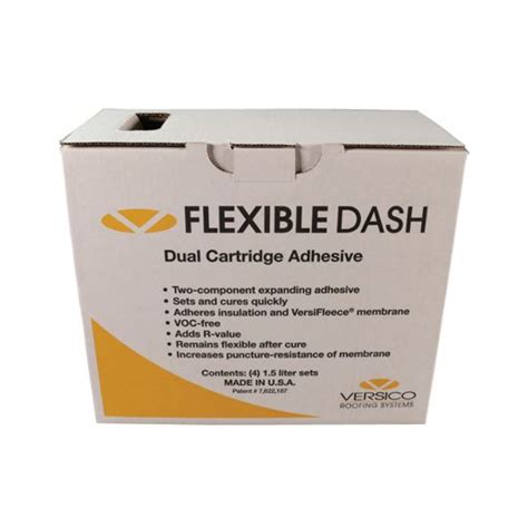 versico dash dual cartridge adhesive.